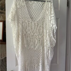 White Crochet Swim Cover-Up